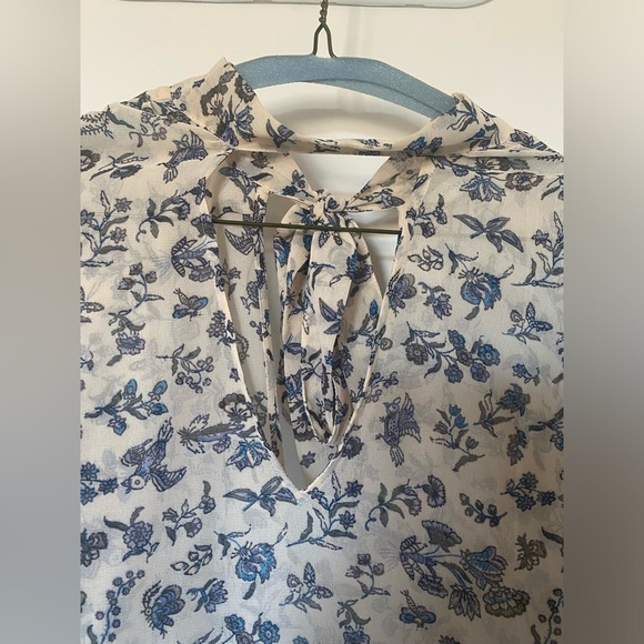 Lucky Brand Cutout Floral Blouse - Picture 4 of 6